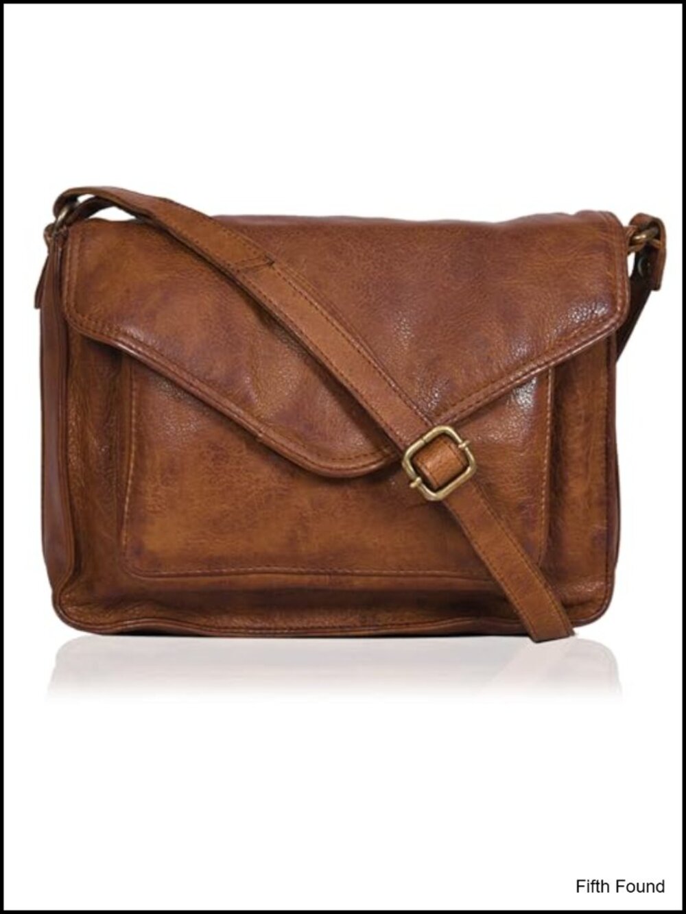 Genuine Leather Crossbody Purse Satchel Handmade YKK Zippers Medium